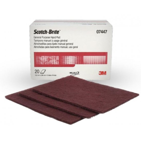 3M 7447 Scotch-brite vörös kézi lapka 3M 7447 Scotch-brite vörös kézi lapka
