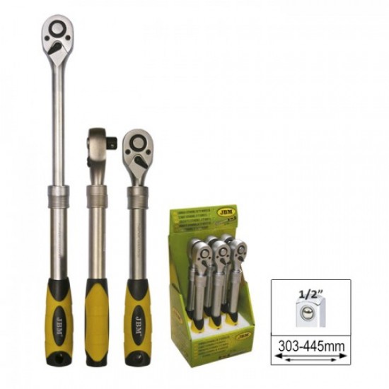 Racsnis szár 1/2" 72fog teleszkópos