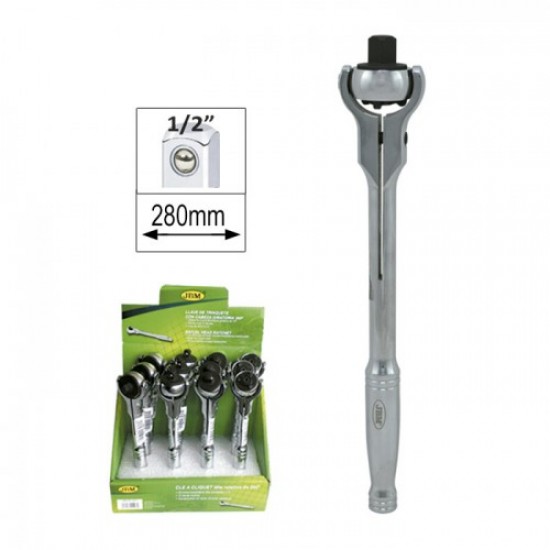 Racsnis szár 1/2" 72fog forgófejes