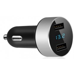 Autós töltő + voltmérő