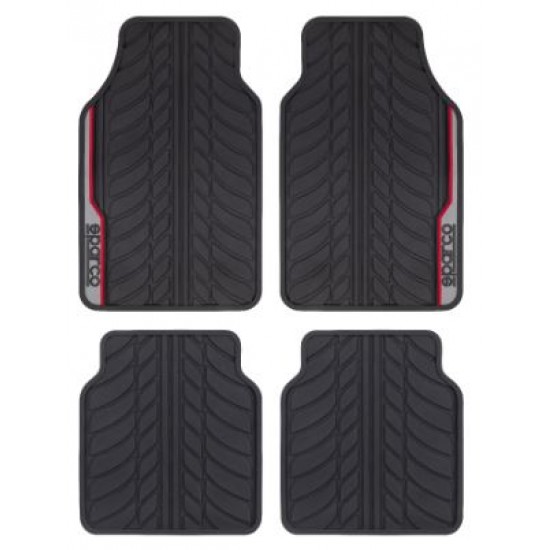 Sparco univerzális gumiszőnyeg piros