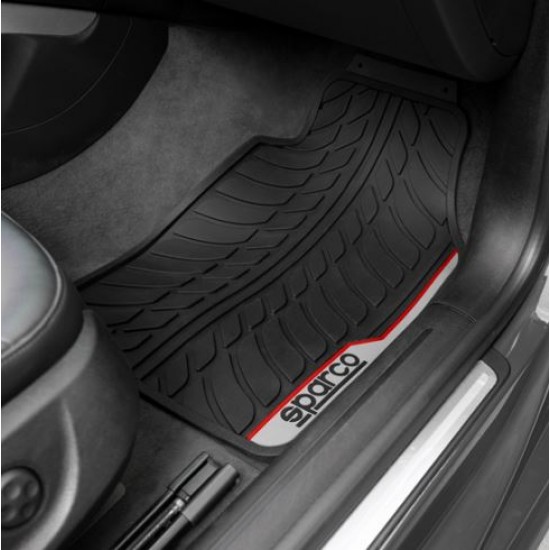 Sparco univerzális gumiszőnyeg piros