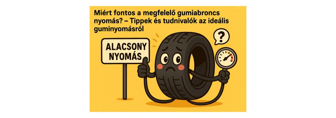 Miért fontos a megfelelő gumiabroncs nyomás?