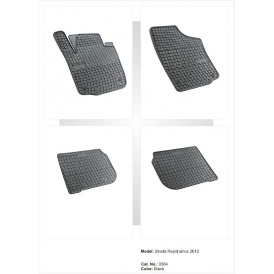 Seat Toledo IV méretpontos gumiszőnyeg garnitúra