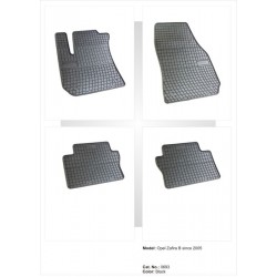 Opel Zafira B  - 2005 -  - méretpontos gumiszőnyeg garnitúra