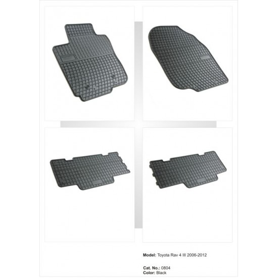 Toyota RAV 4 III méretpontos gumiszőnyeg garnitúra