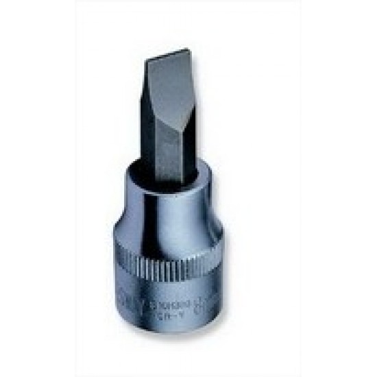 Kézi dugókulcsfej 3/8" laposcsavarhúzó fejjel 5mm