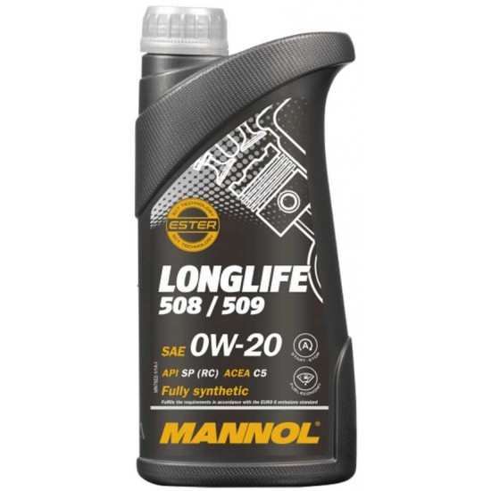 Mannol 7722 Longlife 508/509 0W-20 motorolaj 1lit Mannol 7722 Longlife 508/509 0W-20 motorolaj 1lit