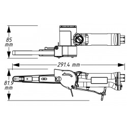 Hazet levegős szalagcsiszoló 9033N-4 