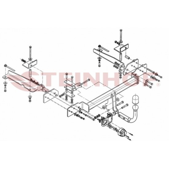 Honda Accord VII sedan vonóhorog