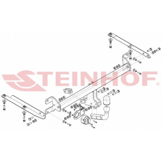 Honda Accord VIII kombi vonóhorog